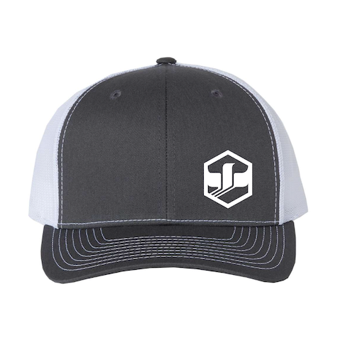 Richardson Adjustable Snapback Cap (Charcoal/White)